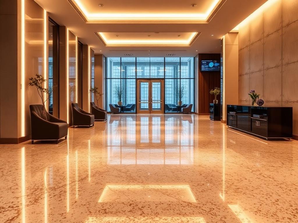 Decorative flake reception