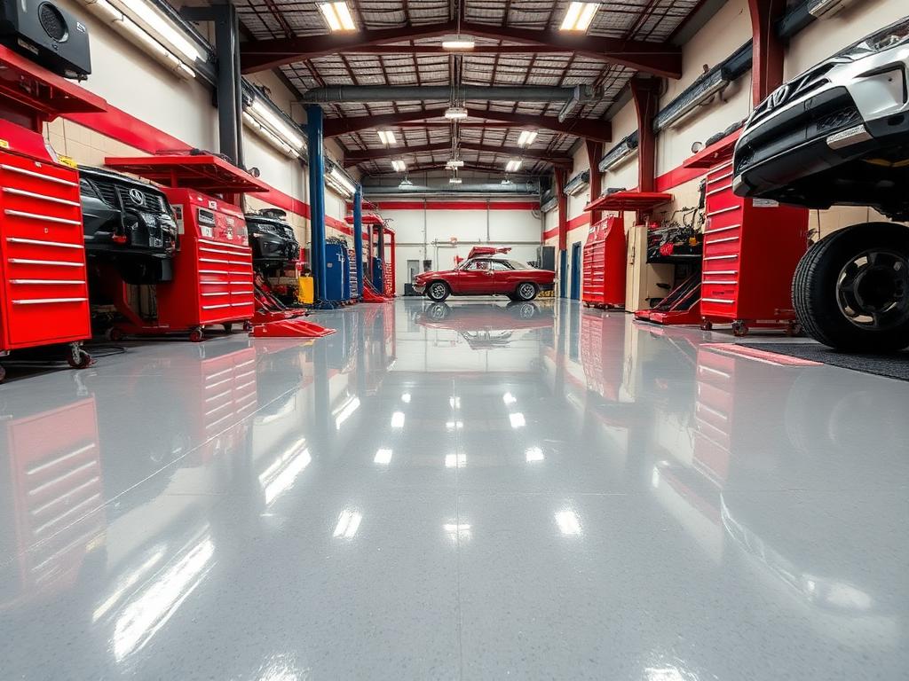 Workshop epoxy coating